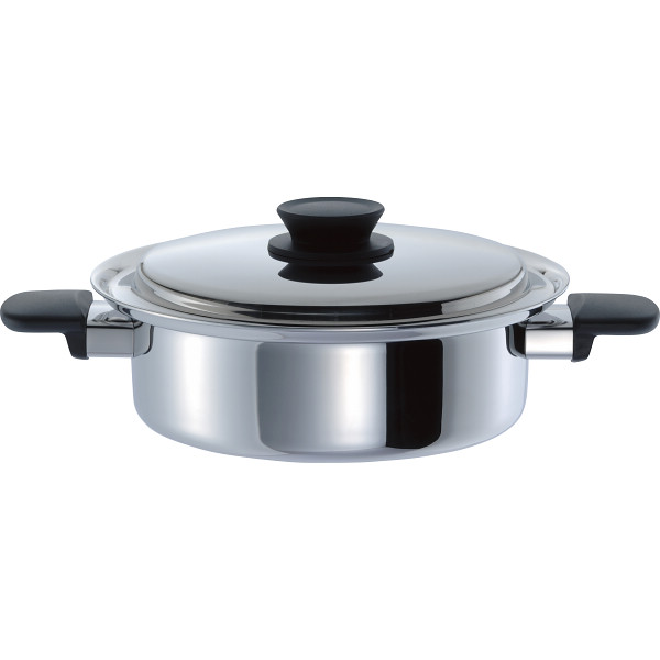 エテルナ　両手浅型鍋（２３ｃｍ）