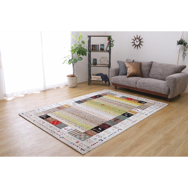 トルコ製ウィルトンラグアイボリー