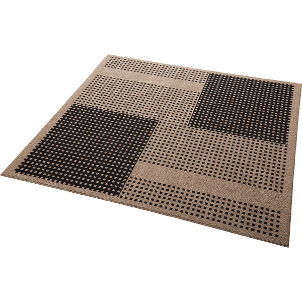 抗菌防臭ダイニングラグブラック