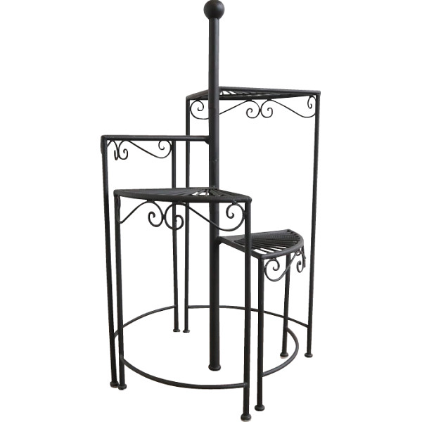 らせん型４段シェルフ