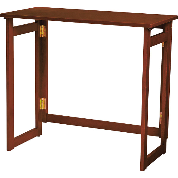 折りたたみデスクダークブラウン