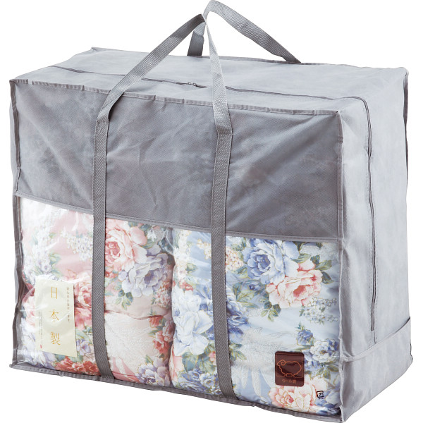 日本製 ウール１０％入肌掛けふとん２枚セット