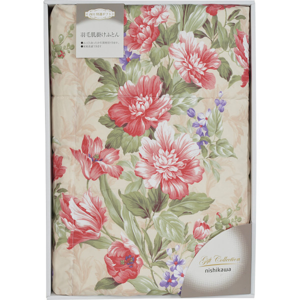 ｎｉｓｈｉｋａｗａ　羽毛肌掛けふとんピンク