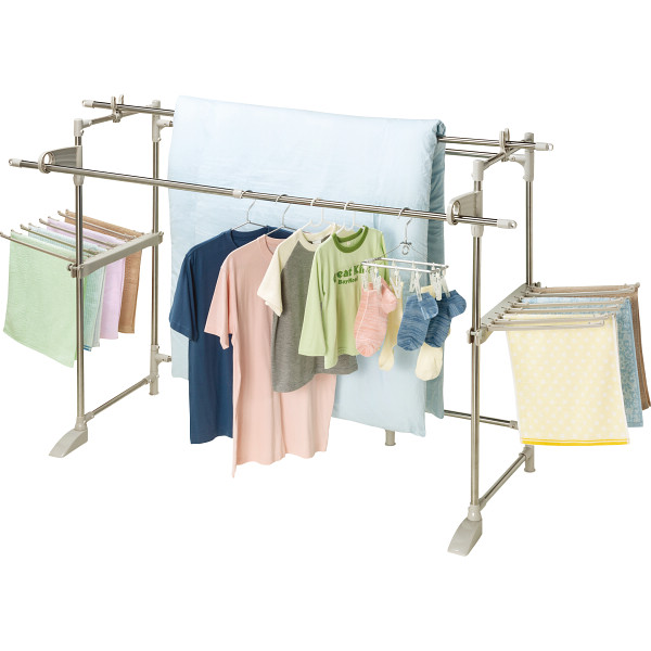 ステンレス多機能ものほし台