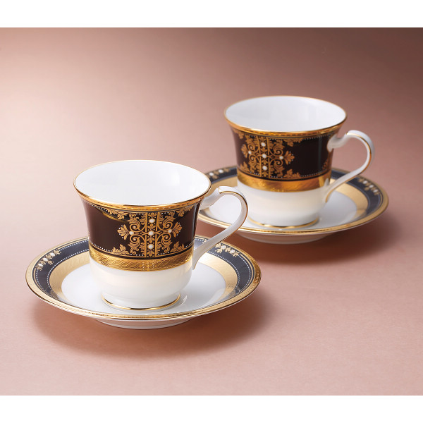 ノリタケ　イブニングマジェスティ　アメリカン碗皿ペア