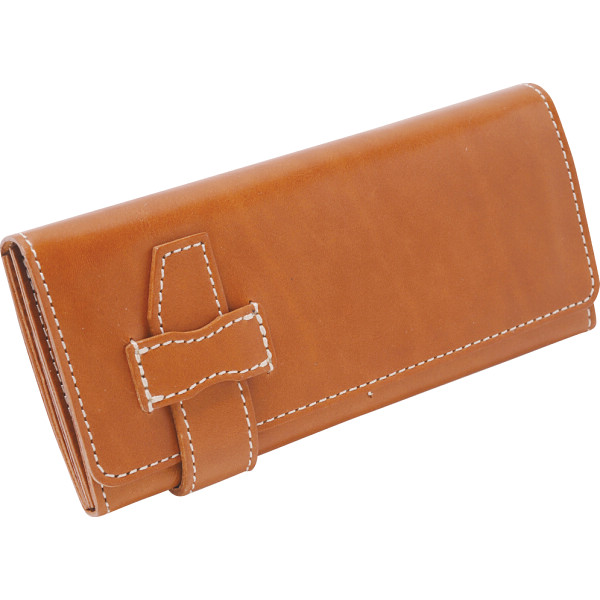 ｍ，ｉ，ｕ，ｏ．ｊ ヌメ革 長財布キャメル