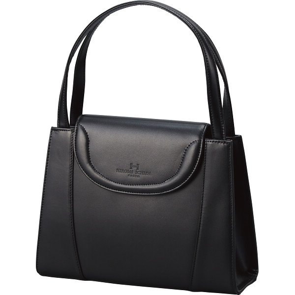 ヒロミイチダ 牛革フォーマルバッグブラック