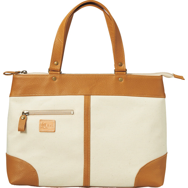 ＨａＬ 倉敷産帆布×姫路レザー ベーシックトートキナリ