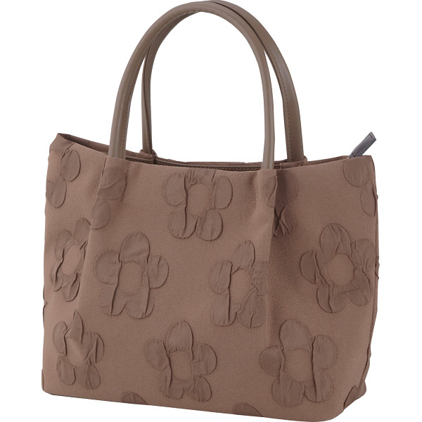 日本製ふくれ花織バッグ３点セットオーク