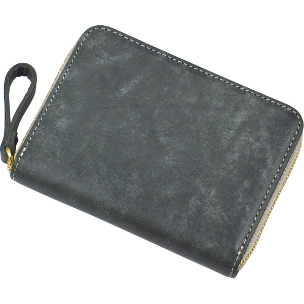 豊岡財布　コンパクト財布チャコールグレー