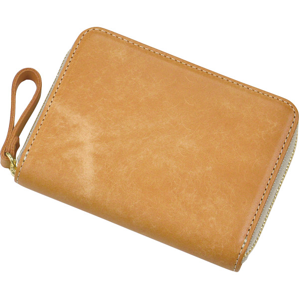 豊岡財布　コンパクト財布キャメル