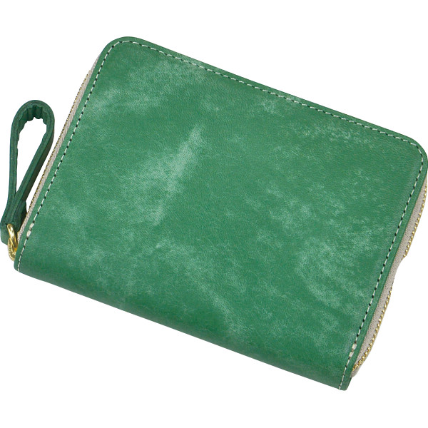 豊岡財布　コンパクト財布グリーン