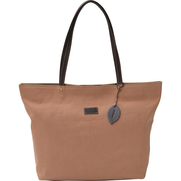 日本製柿渋染めバケット型トートバッグ