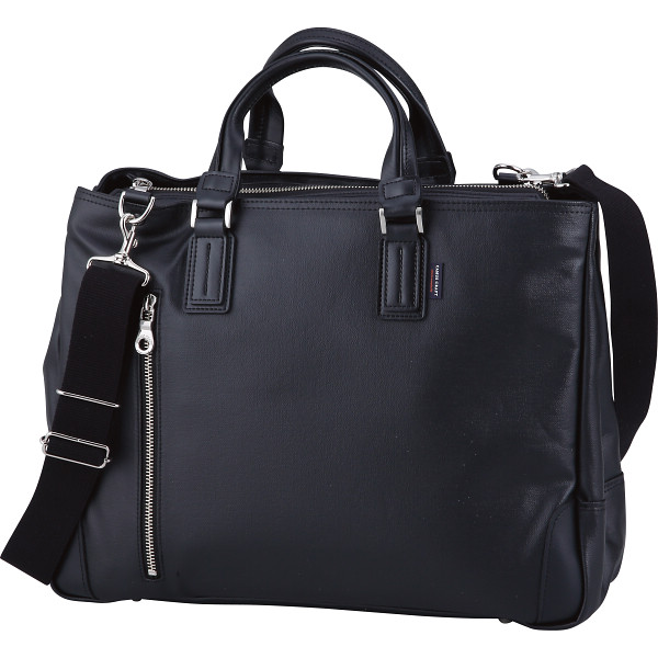 帆布ＰＵコーティング　トート型ビジネスブラック