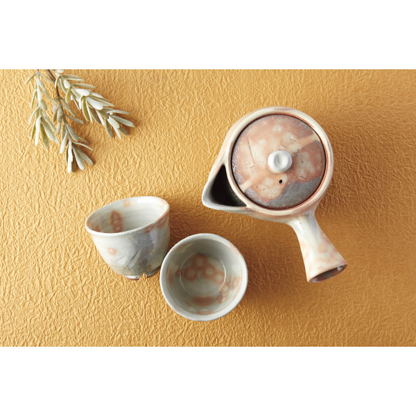 萩焼 松尾邑華作 御本手 番茶器揃