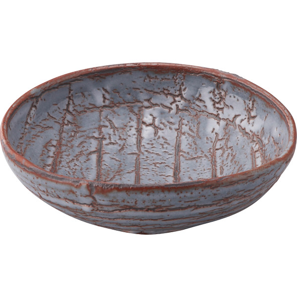 鼠志野 菓子盛鉢