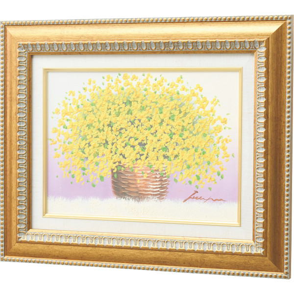 手描き油絵 「黄色のブーケ」