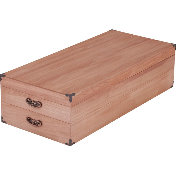 柿渋染め総桐衣裳ケース２段