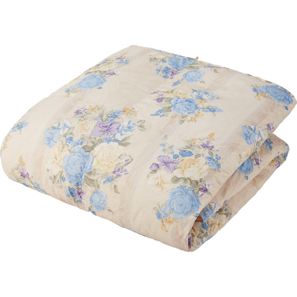 西川 羽毛肌掛けふとん（増量タイプ）サックス