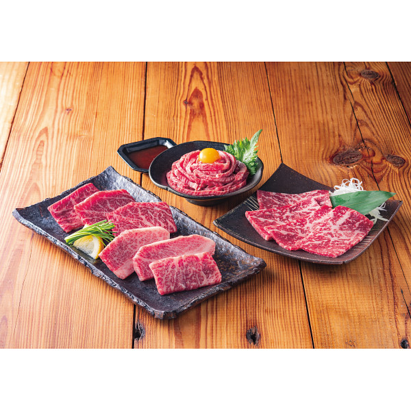 凍眠市場　山形牛焼肉・山形牛ユッケ・牛刺しセット