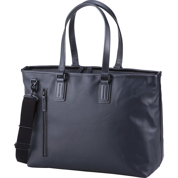 帆布コーティング トートバッグブラック