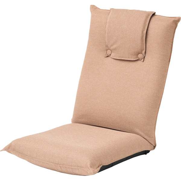 低反発折りたたみ座椅子２個組ベージュ