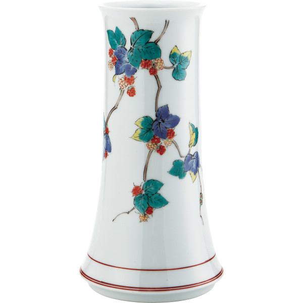 有田焼 福丈窯 ぶどう絵 花瓶