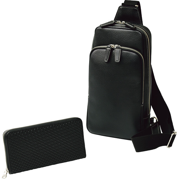 良品工房 日本製牛革ワンショルダー財布セット