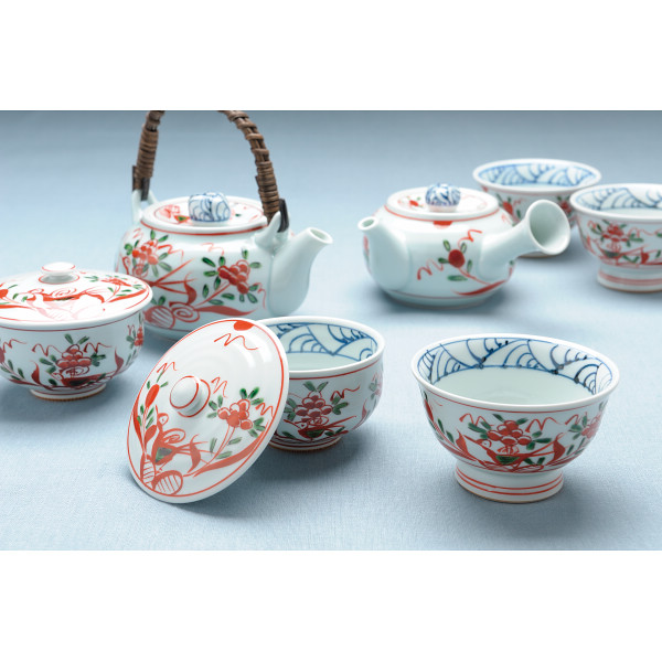 波佐見焼 古伊万里写し絵 来客茶器揃