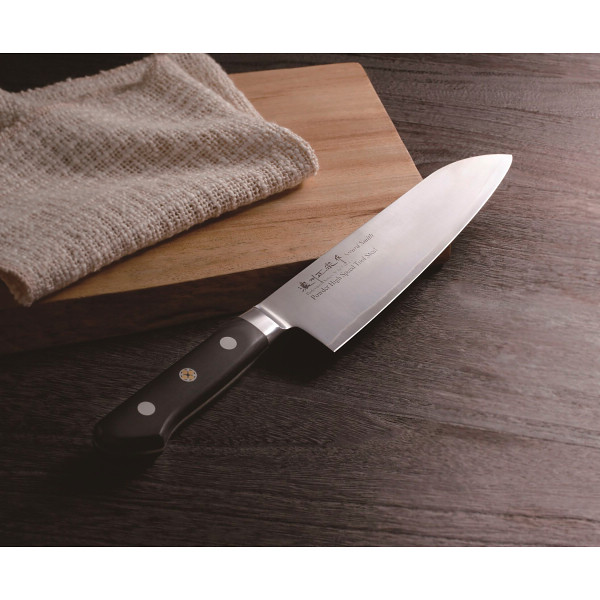 濃州正宗作 粉末ハイス鋼割込三徳包丁