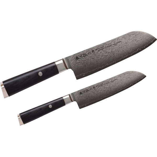 濃州孫六作　ダマスカス包丁２本セット