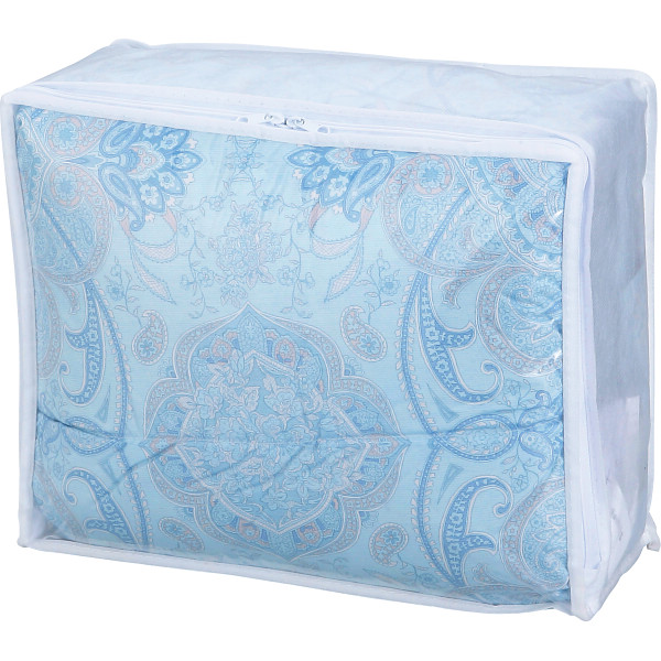 羽毛合掛けふとん（ダウン７０％）２色組ピンク／ブルー