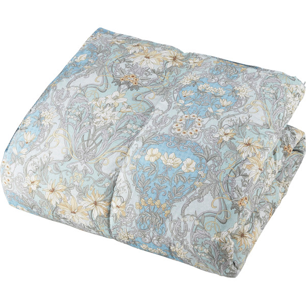 西川 羽毛掛けふとんブルー