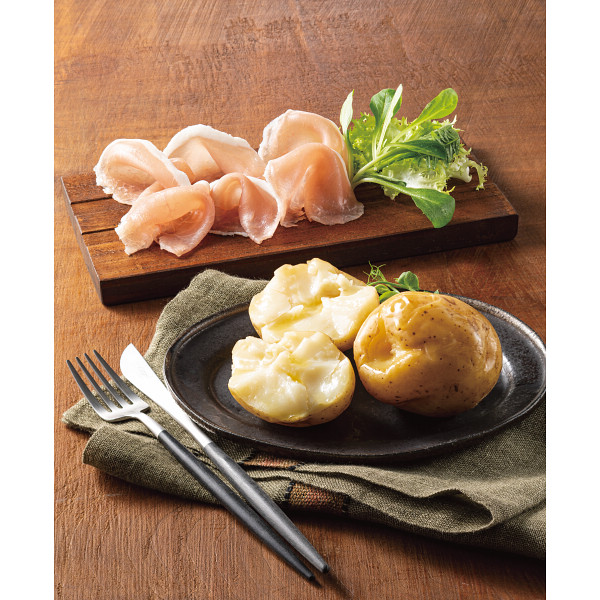 生ハムとじゃがバタ