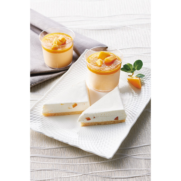 「乳蔵」レアチーズケーキ＆マンゴープリン