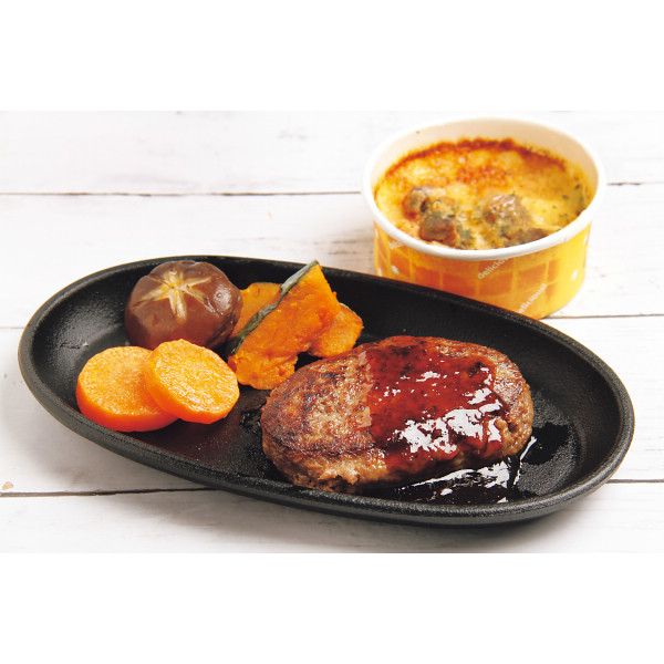 北海道チキンドリア＆十勝清水牛ハンバーグ