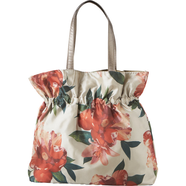 日本製オーガンジーシャーリングトートベージュ