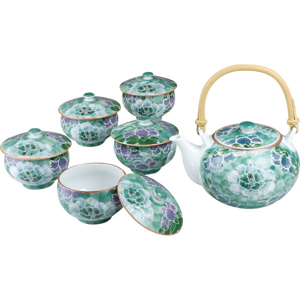 波佐見焼 彩牡丹 番茶器揃