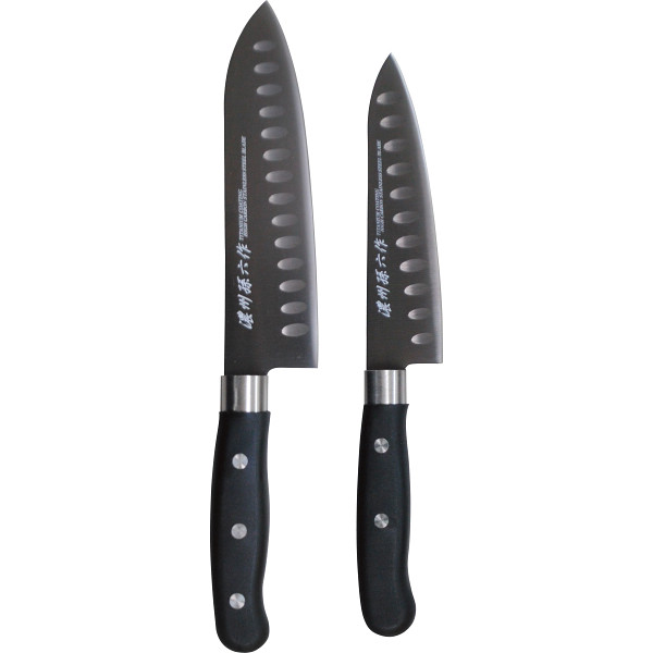 濃州孫六作　ＡＯＤチタンコーティング包丁２本セット