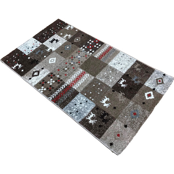 トルコ製ウィルトン玄関マットベージュ