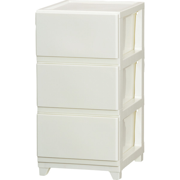 デコニーチェスト３段ホワイト