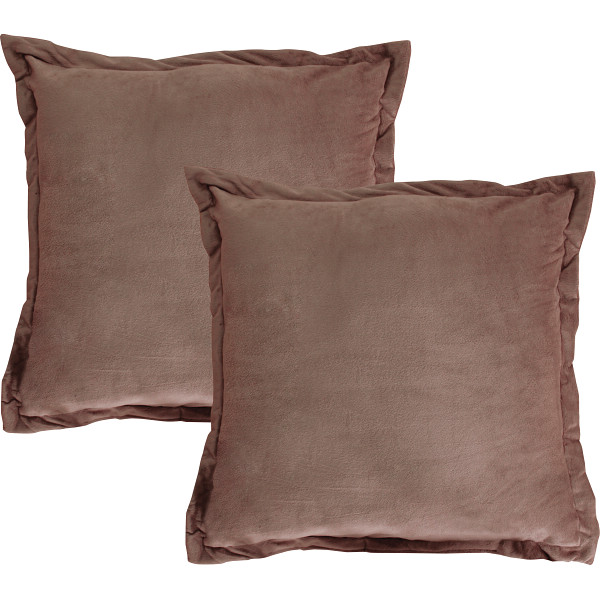 ジャンボクッション２個セットブラウン
