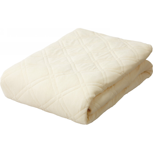 洗えるカバー付低反発敷パットベージュ