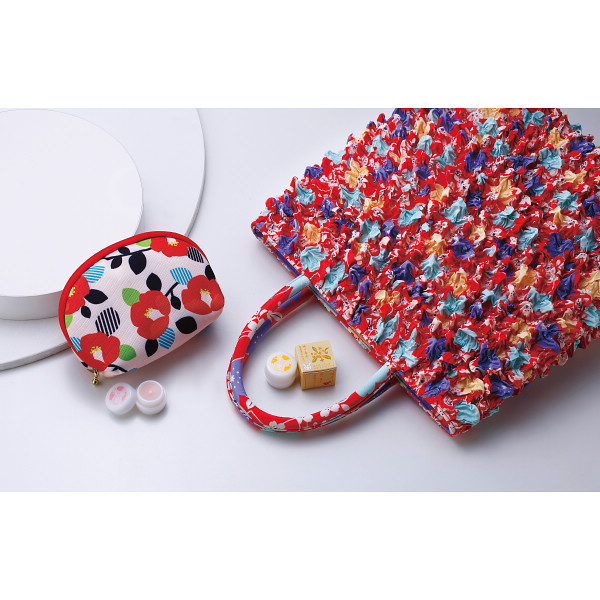 うるわ絞りトートバッグセット桜赤セット桜・金木犀