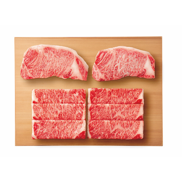 モリタ屋　Ａ５国産黒毛和牛　ステーキ・すき焼きセット（計８００ｇ）