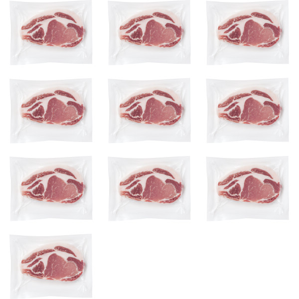 鹿児島県産黒豚ロースステーキ（１０枚）