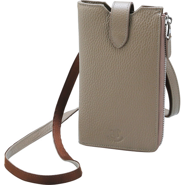 サニータンナリー　イタリアンレザースマホショルダーオーク