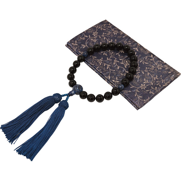 京都珠数製造卸協同組合　念珠（念珠入れ付）男性用