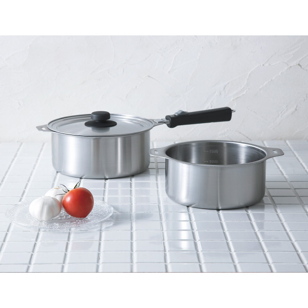 燕三　ハンドル着脱式鍋２点セット