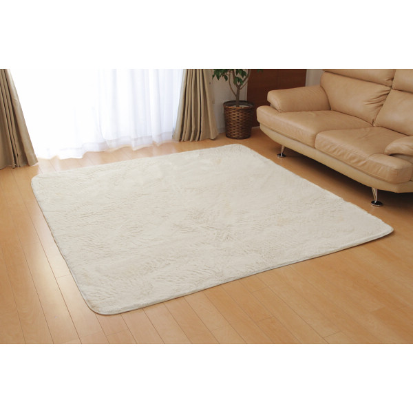 洗えるフィラメントラグアイボリー